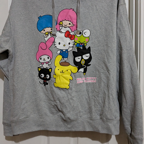 Sanrio Hello Kitty & Friends Gray Hoodie XL - Picture 10 of 10